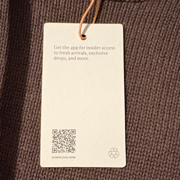 Quince Women's Taupe Crew Neck Sweater - Picture 5 of 5